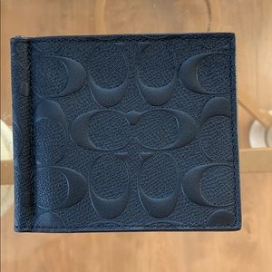 Money clip Bi fold in signature leather